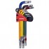 SHOPRO Torx Color Coded Long Ball End Hex Keys - 9 Pieces